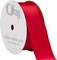 Contessa Single Face Satin Wired Edge Ribbon - 1.5" W X 25 yd - Red Ribbon